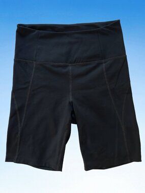 Girlfriend Collective Black High-Rise Bike Short, Sz S